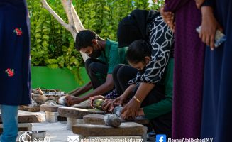 ސަގާފަތް ފިލާވަޅު ކިޔަވައިދިނުމުގެ ގޮތުން، ނ،އަތޮޅު ސްކޫލުގައި ބޭއްވި "އެވޭލާ ހަވީރު"ގެ  ތެރެއިން؛- ފޮޓޯ: ނ.އަތޮޅު ސްކޫލް