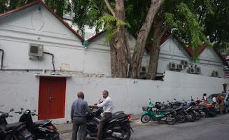Outside Majeediyya School Male Maldives