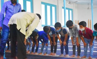 ކުޑަކުދިންނަށް ކުރިއަށް ގެންދިޔަ ނަމާދު ކޭމްޕެއްގެ ތެރެއިން. ފޮޓޯ: ތިލަަދުން