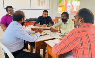 ޙަމަދް ބިން ޚަލީފާ އަލް ޘާނީ ސްކޫލުން އެ އަތޮޅު ހަތަރު ސްކޫލުގެ ޓީޗަރުންނަށް ބޭއްވި ކޯޑިނޭޝަން ބައްދަލުވުމުގެ ތެރެއިން؛- ފޮޓޯ// ހަމަދް ބިން ޚަލީފާ އަލް ޘާނީ ސްކޫލް