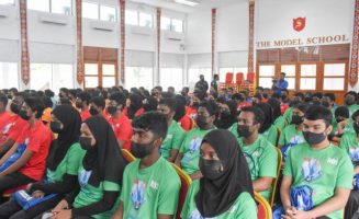 "ލާމަސީލު ޒުވާނާ" ކޭމްޕް ފެށުމުގެ ރަސްމިއްޔާތުގެ ތެރެއިން. ފޮޓޯ: ޕޮލިސް